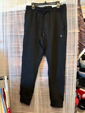 American Eagle Men's Active Flex Fleece Jogger Pants Black